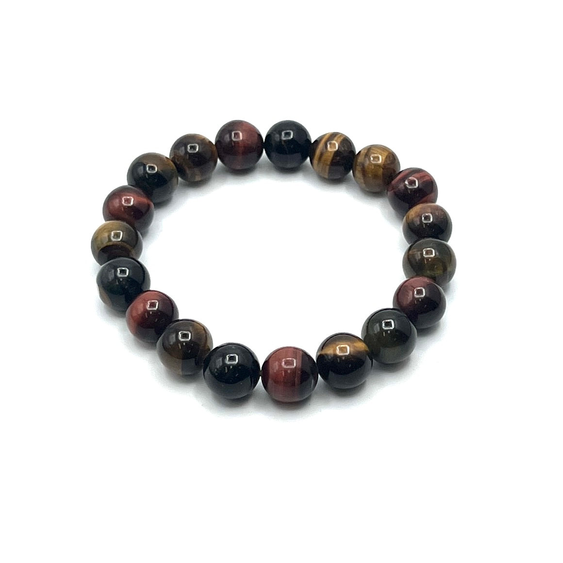 Tigers Eye Stretchy Bracelets | Red, Blue, Multi