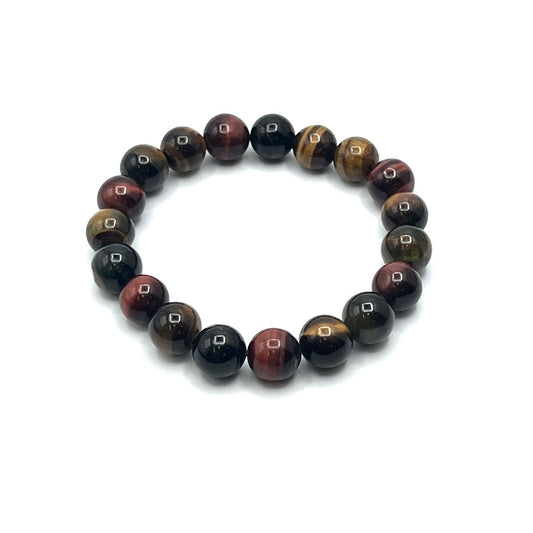 Tigers Eye Stretchy Bracelets | Red, Blue, Multi