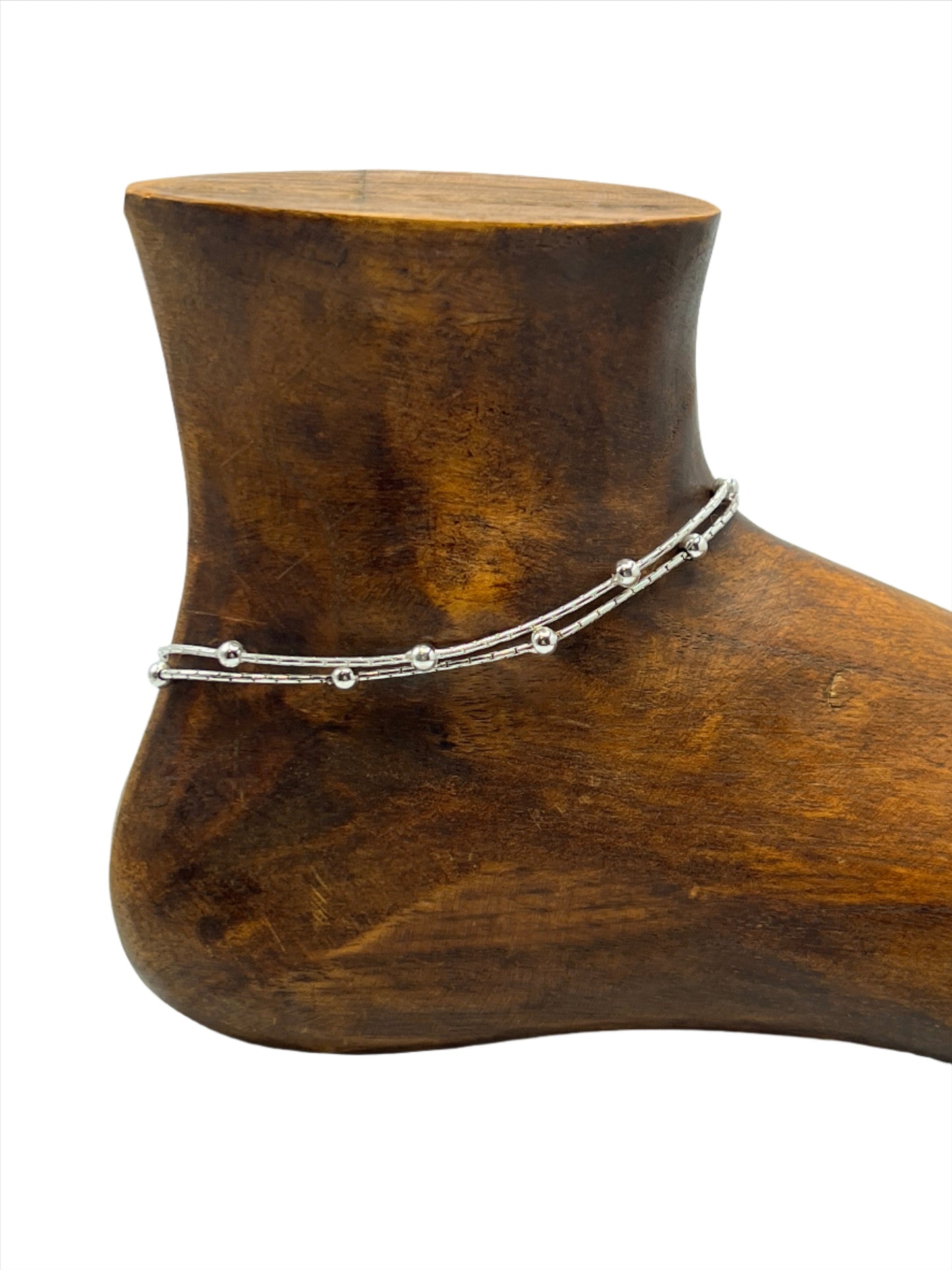 Sterling Silver Thai Ball Chain Anklets