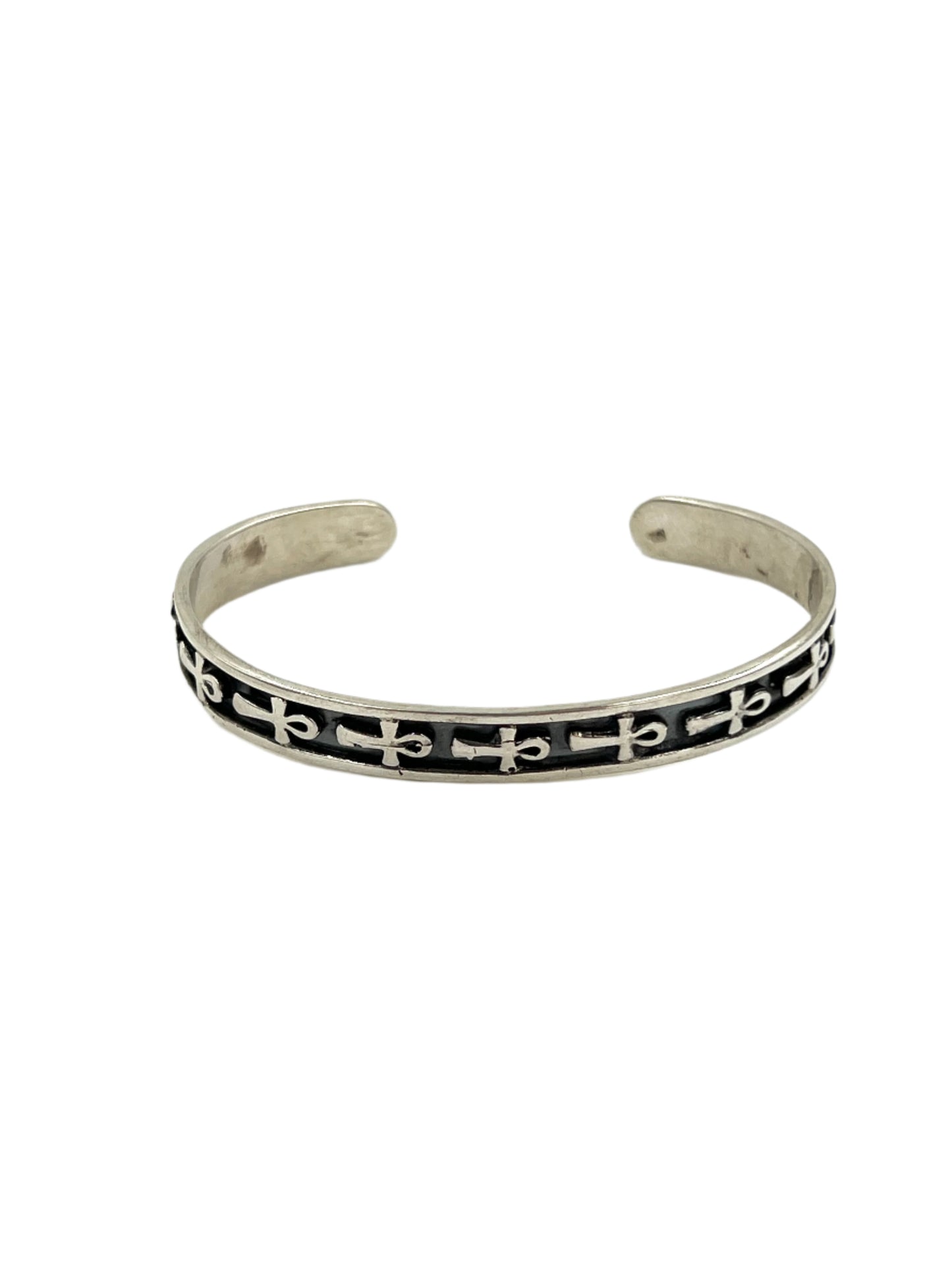 Silver Ankh Cuff Bracelets
