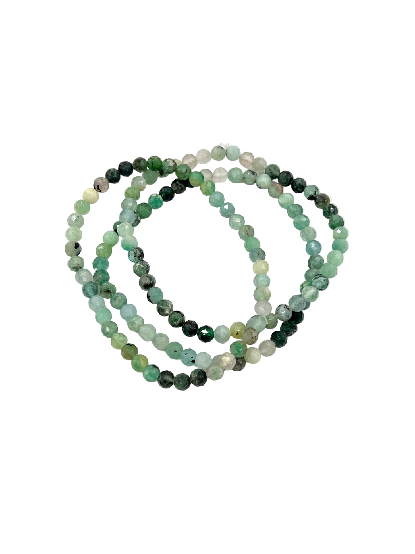 Faceted Emerald Beaded Bracelet