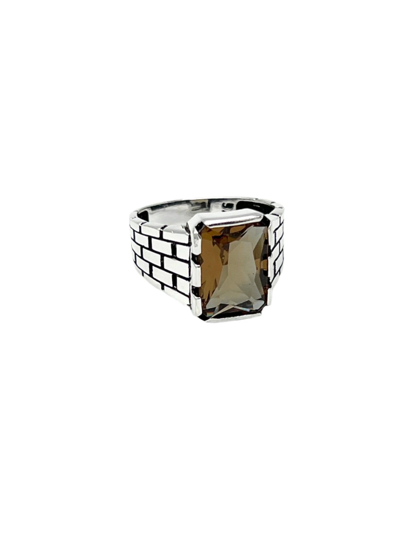 Silver Zultanite Brick Ring