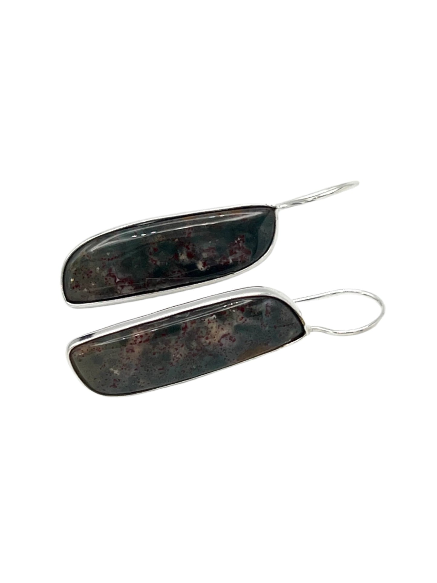 Sterling Silver Ocean Jasper Earrings
