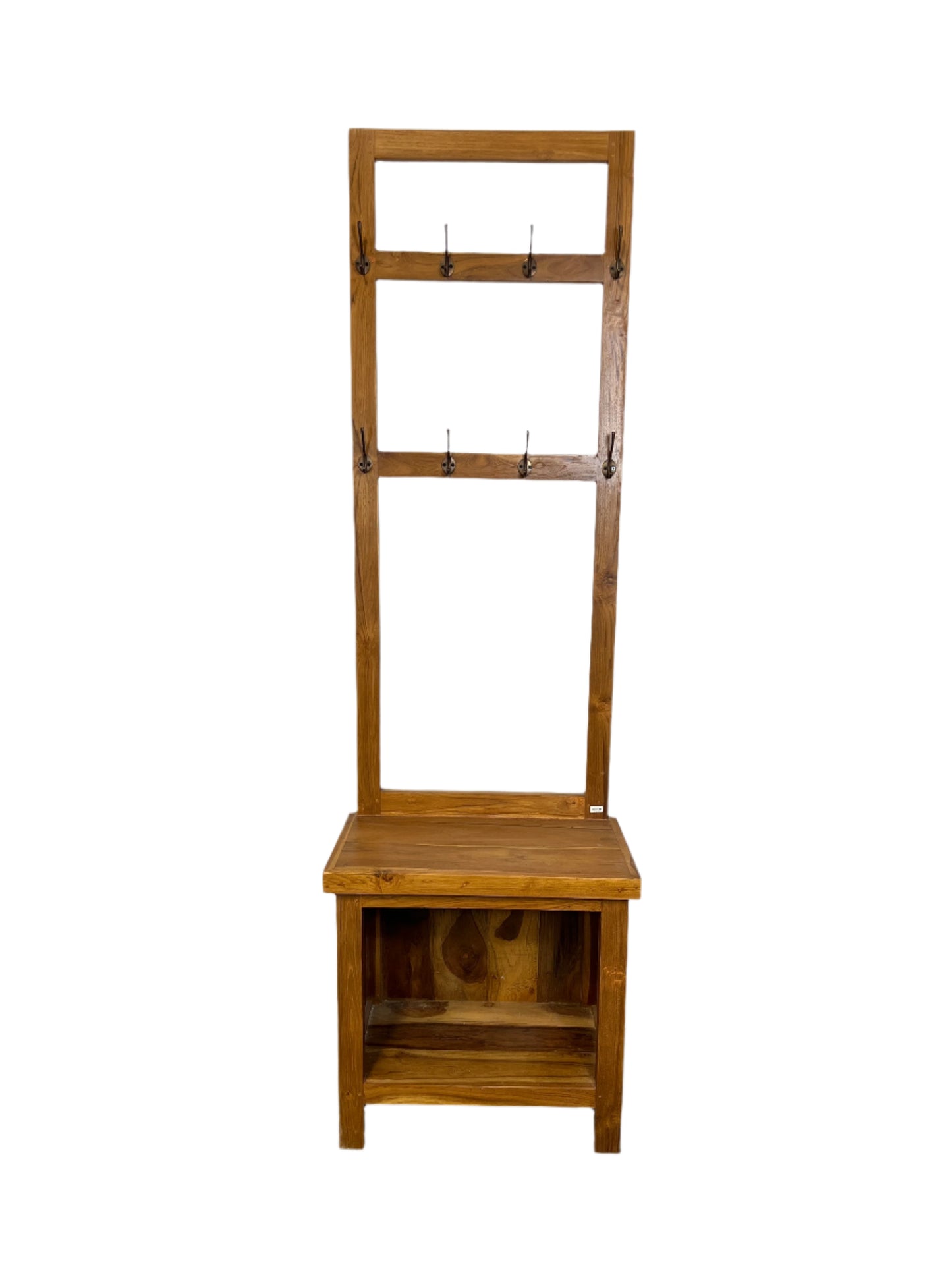 Teak Coat Rack Bench