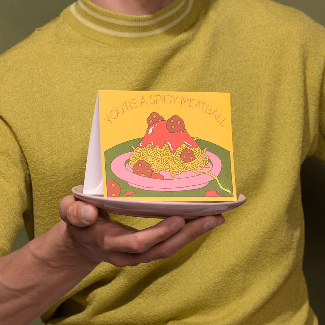 Spicy Meatball Friendship Card