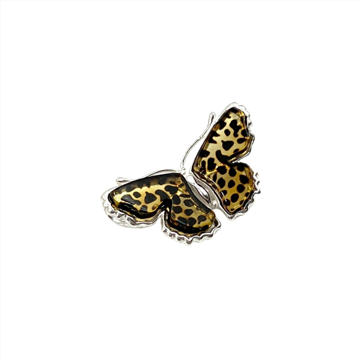 Amber Butterfly Pendants