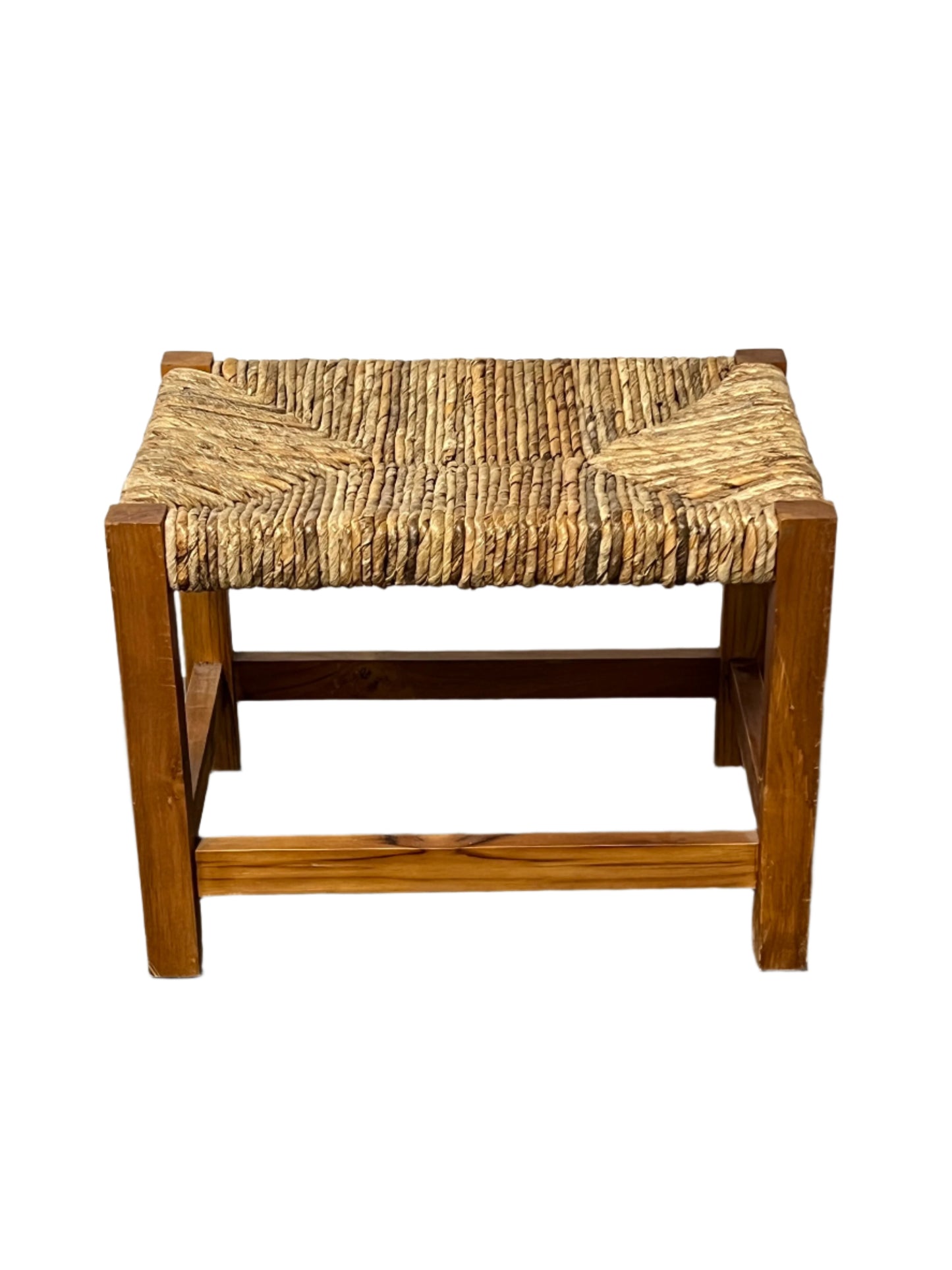 Teakwood & Banana Leaf Stool