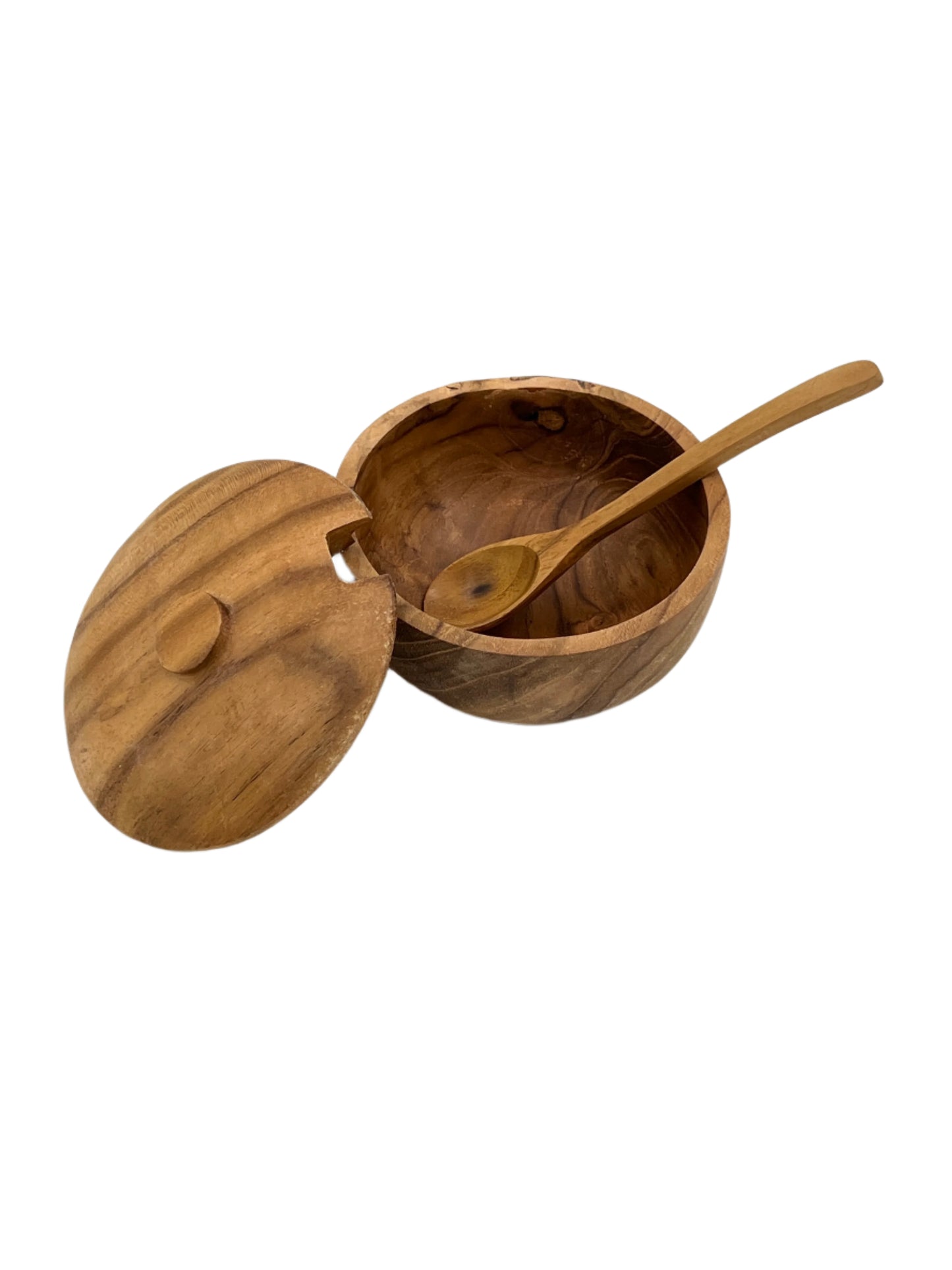 Teak Sugar Bowl