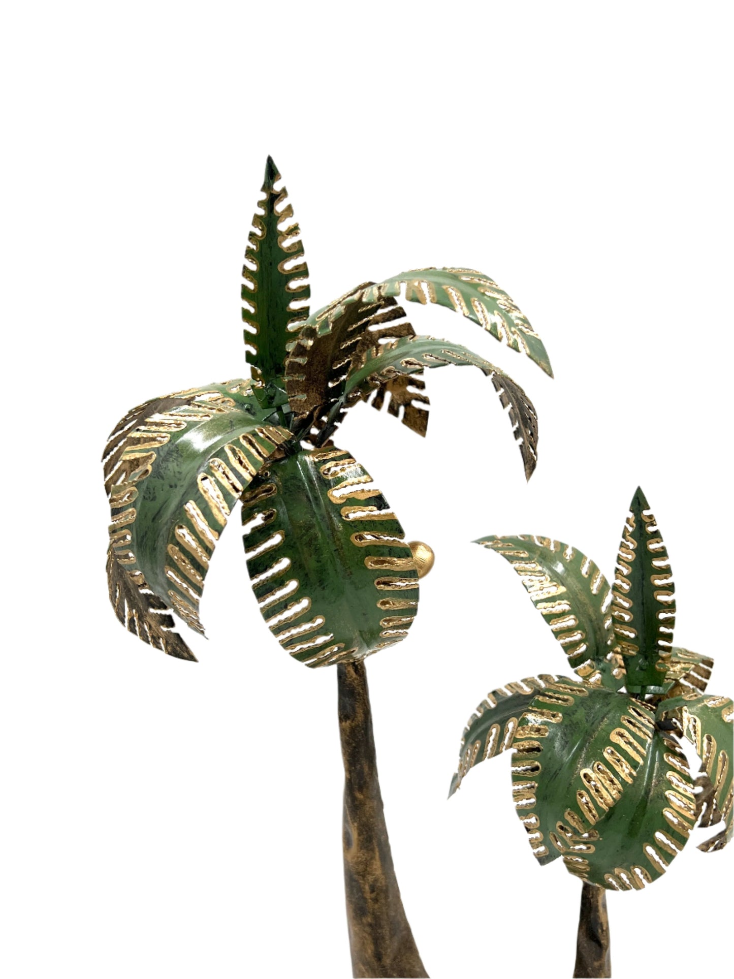 Metal Palm Tree Candle Holder