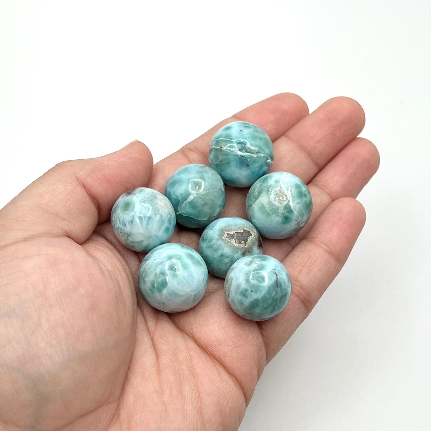 A+ Grade Small Larimar Spheres