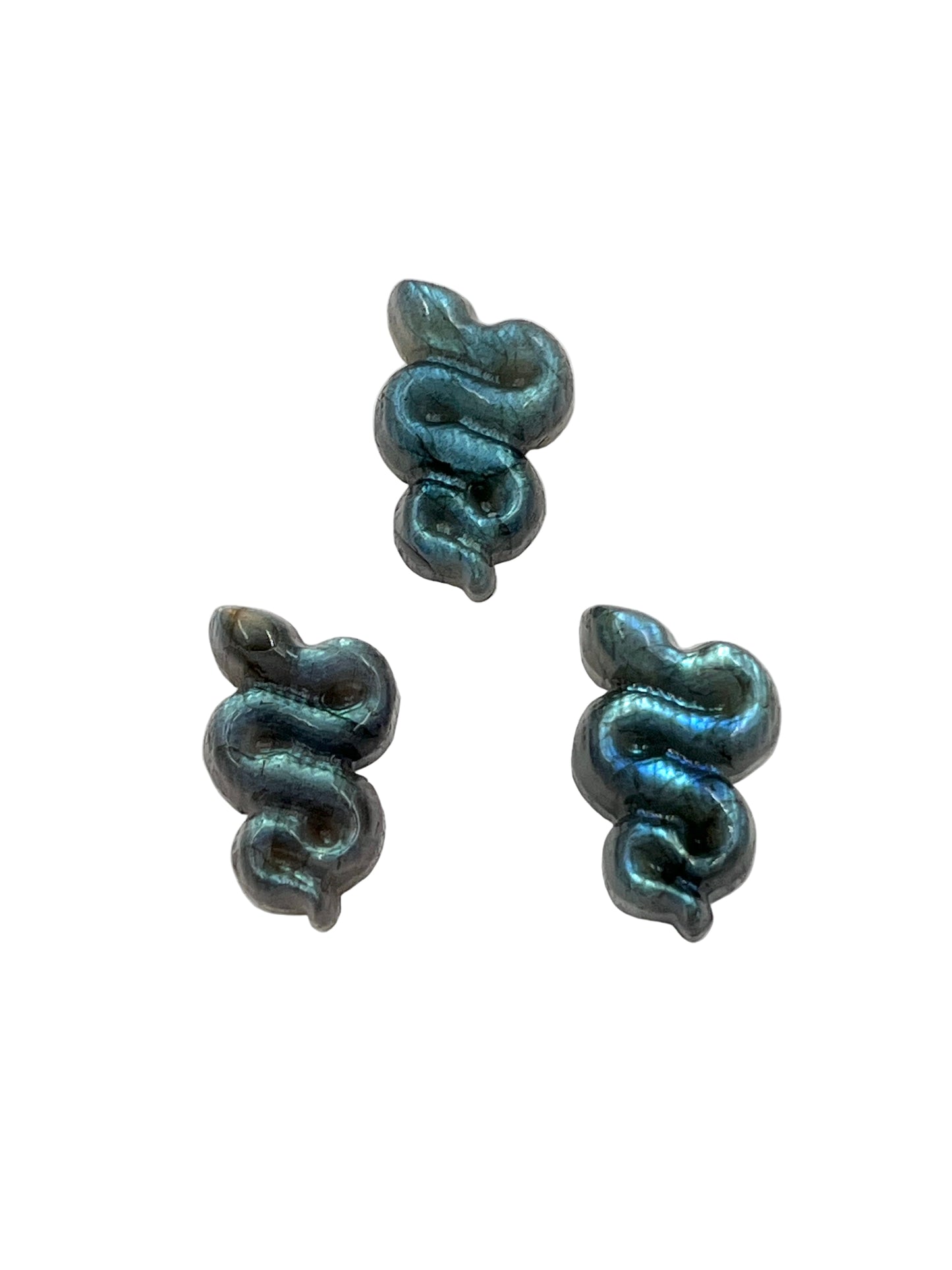 Labradorite Snake Carving