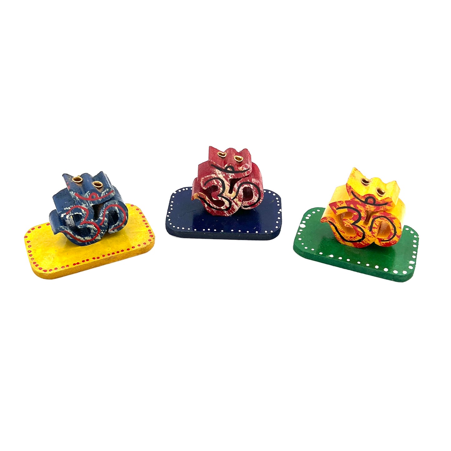 Om Painted Incense Burner