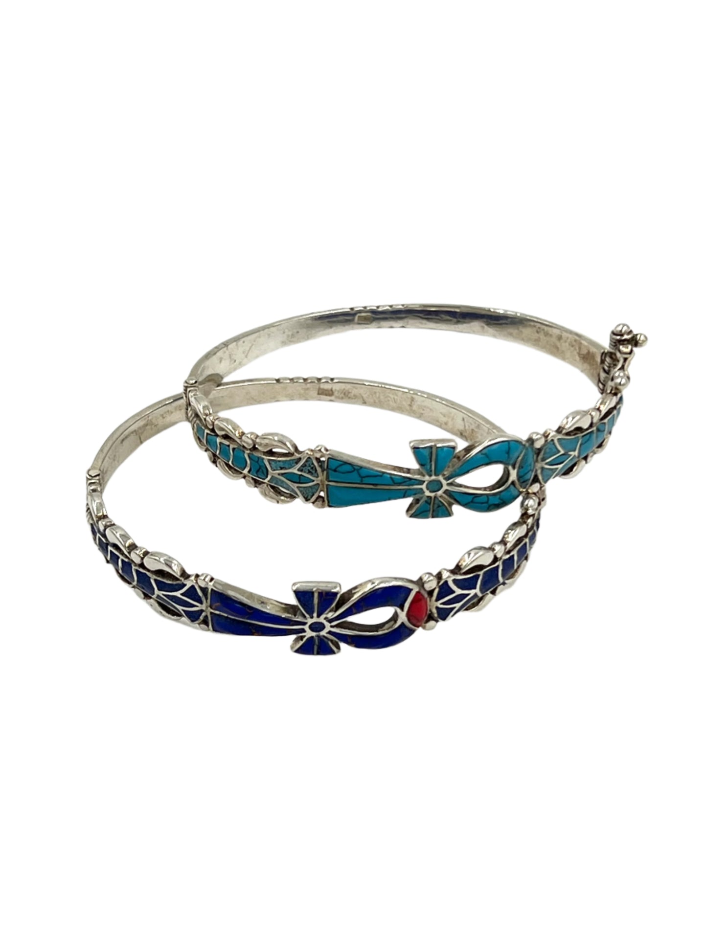Large Silver Ankh Bracelet
