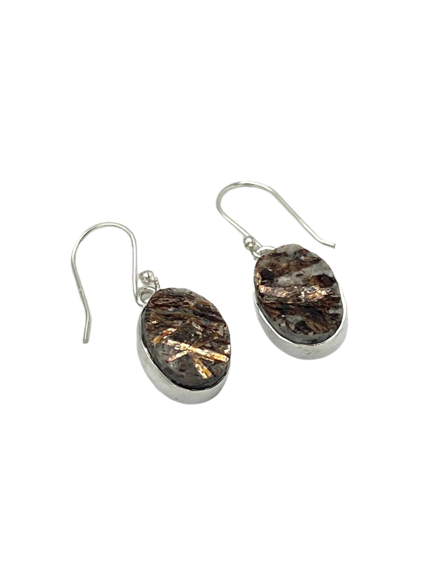 Sterling Silver Astrophyllite Earrings