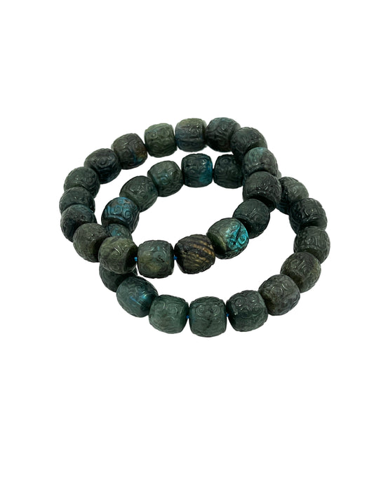 Carved Labradorite Bracelets