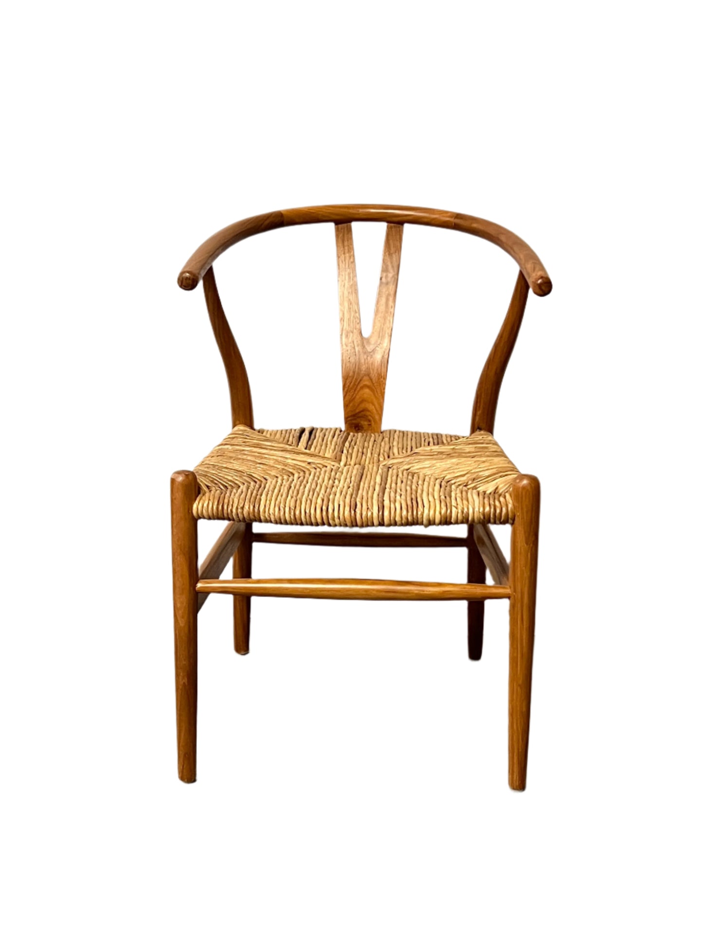 Wishbone Teakwood & Banana Leaf Chair