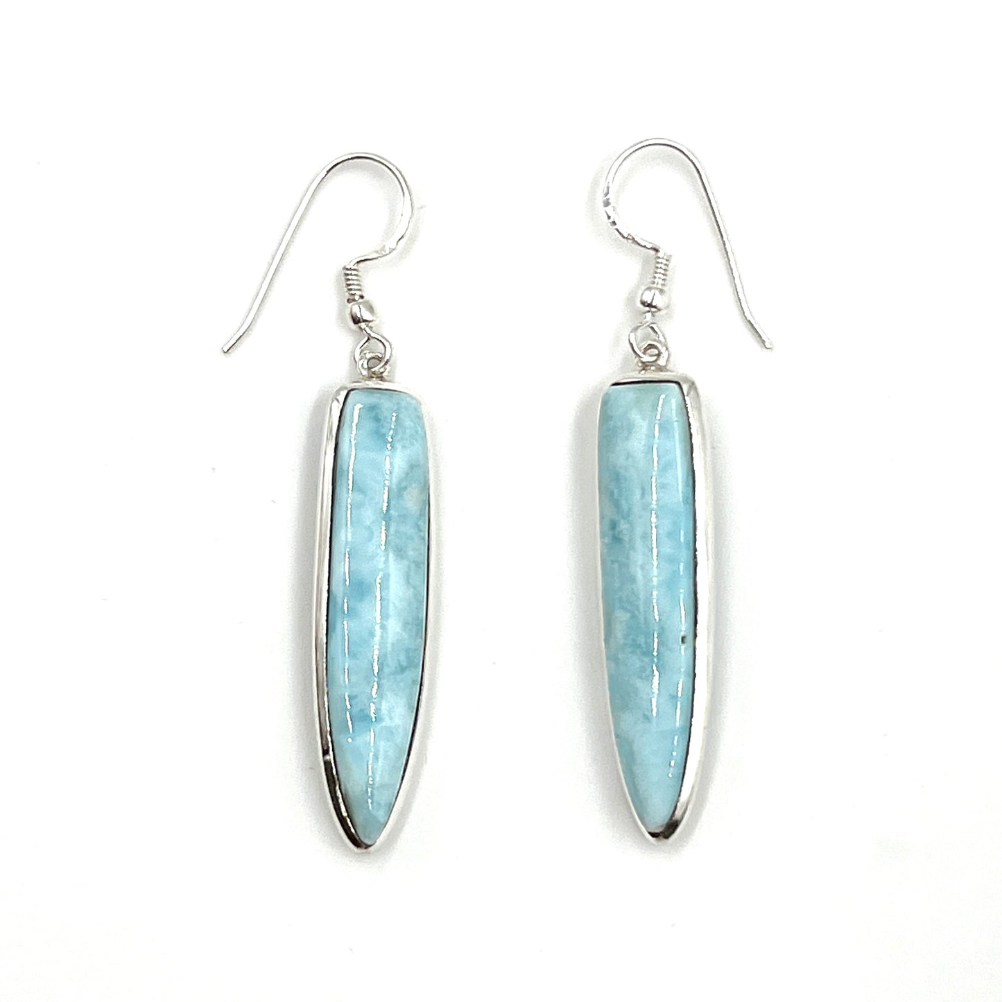 Sterling Silver Larimar Earrings