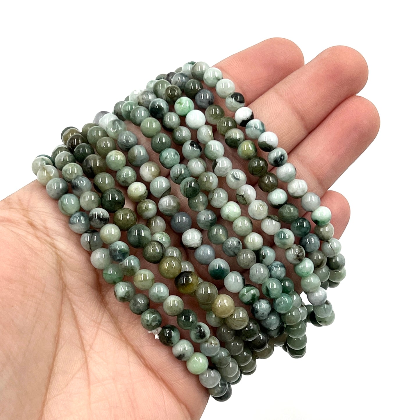 Burmese Jade Stretchy Bracelets