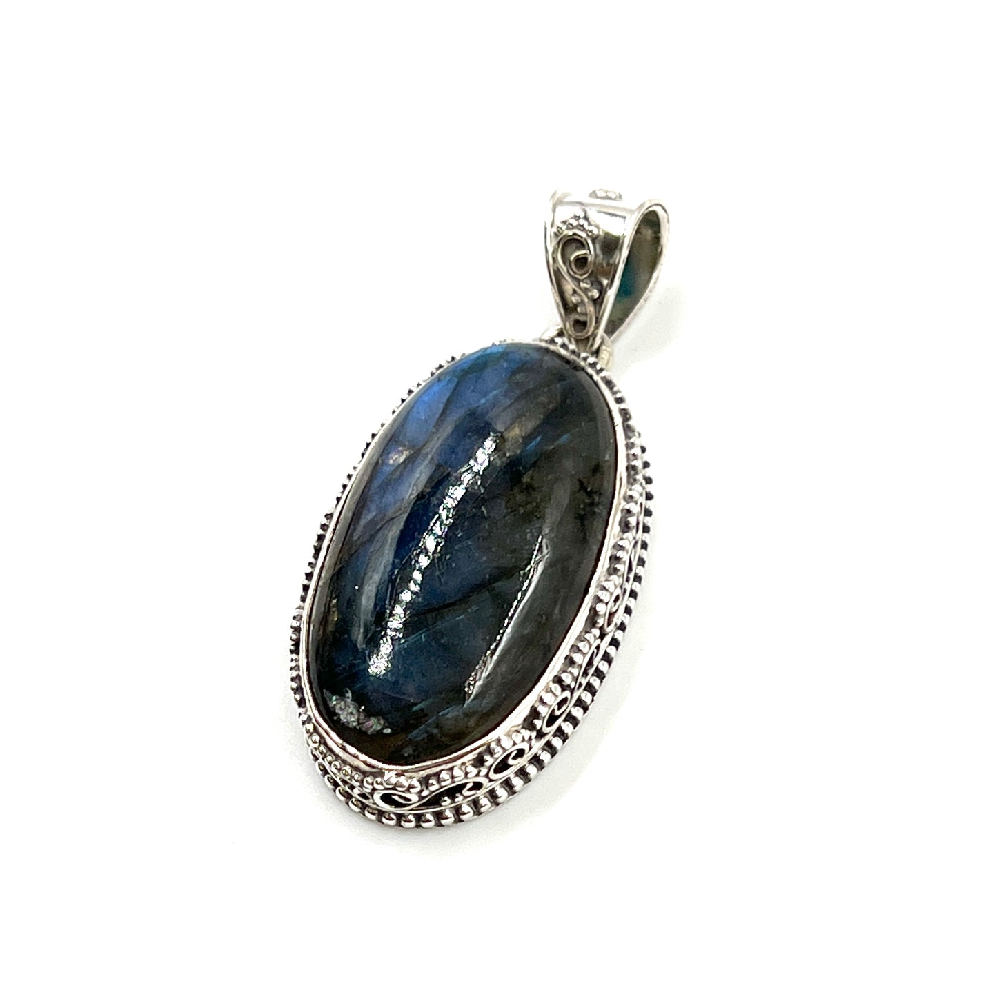 Sterling Silver Labradorite Filigree Pendants