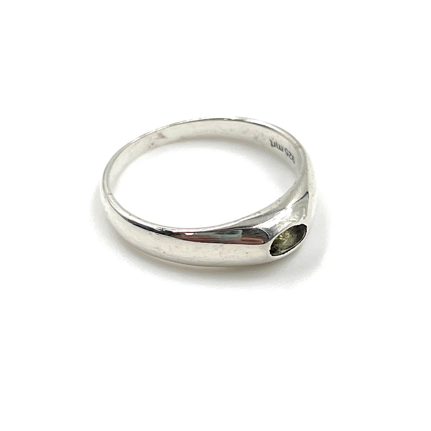 Sterling Silver Moldavite Ring