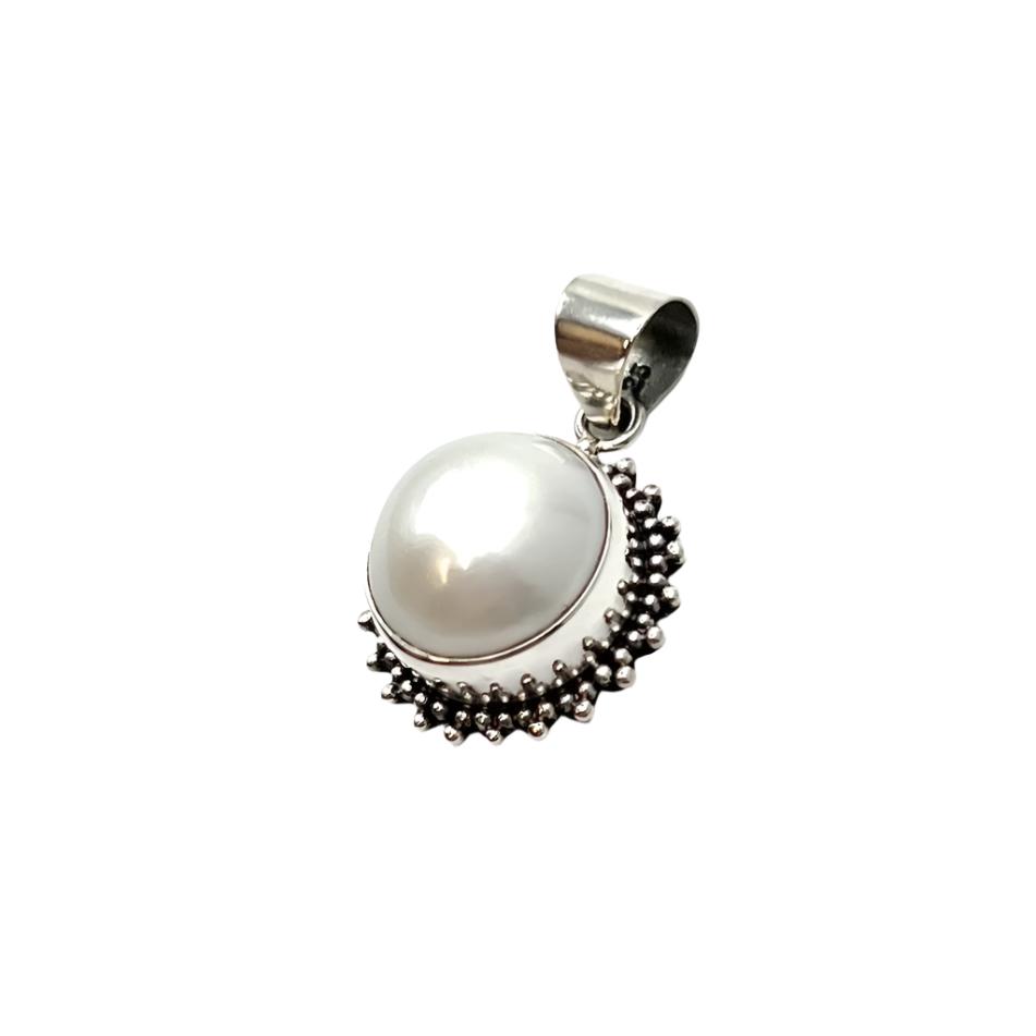 Sterling Silver Pearl Pendants