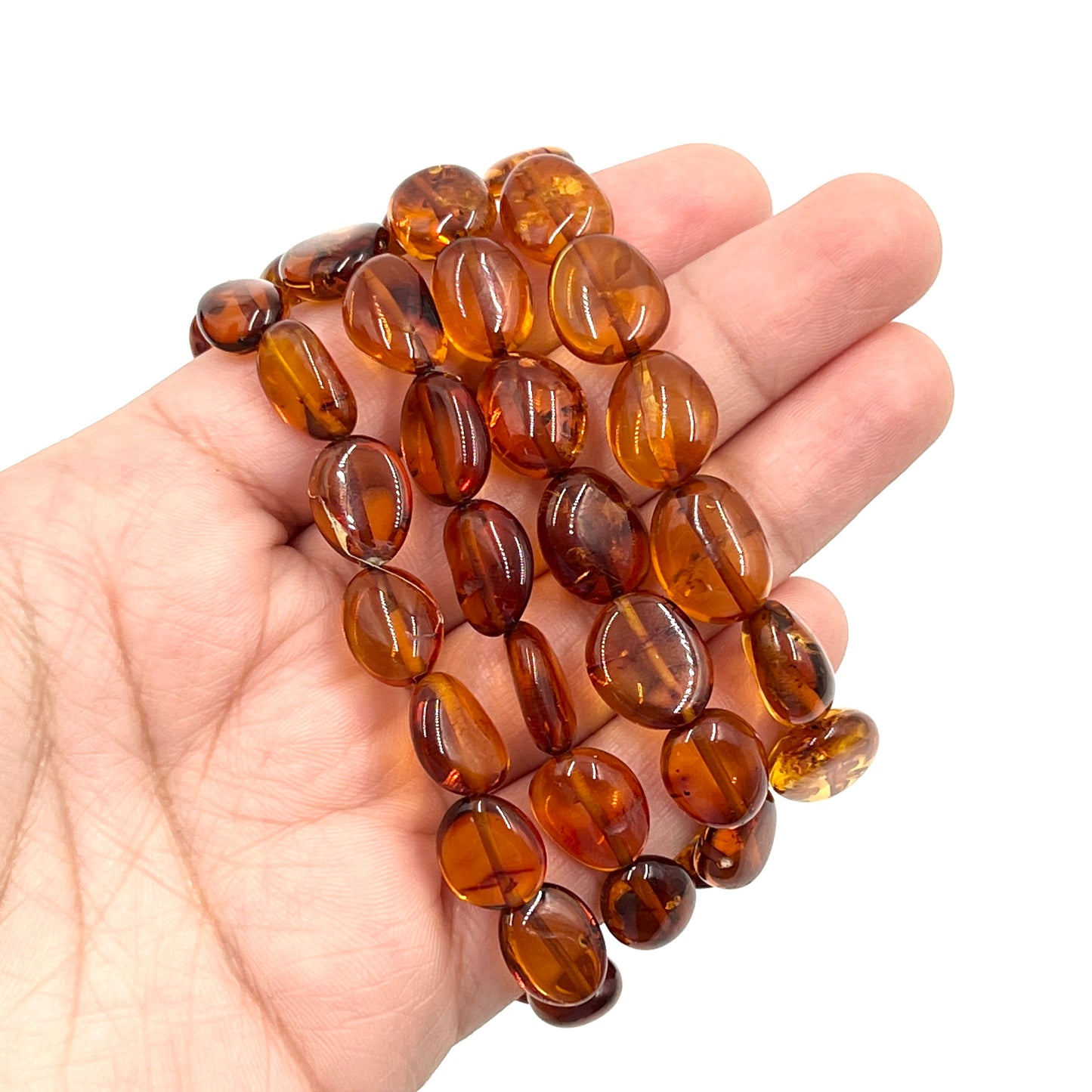 Amber Oval Stretchy Bracelets