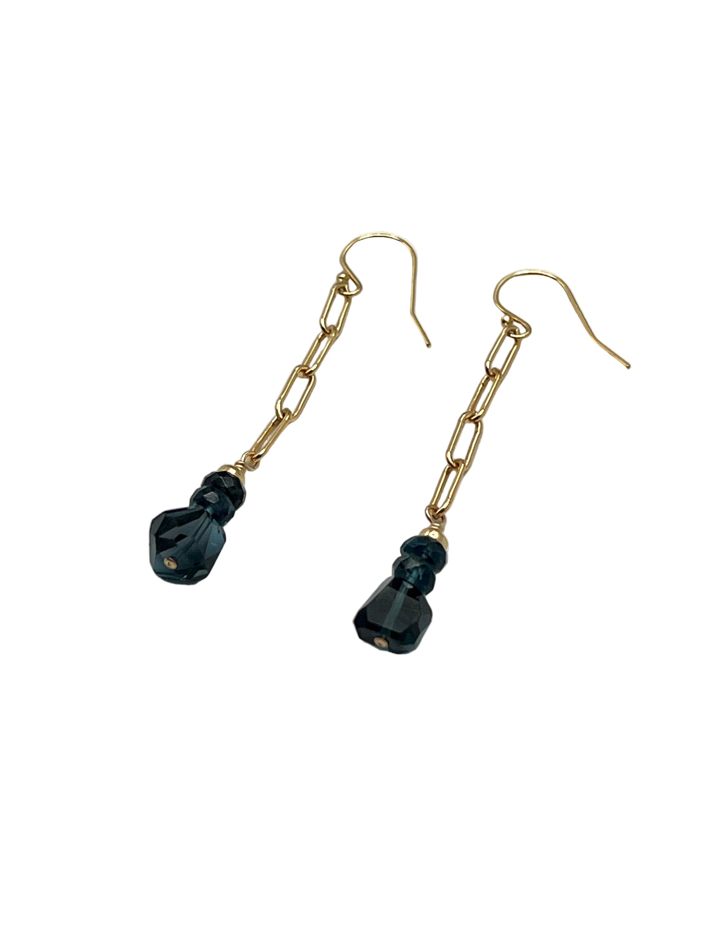 London Blue Topaz Gold Filled Earrings