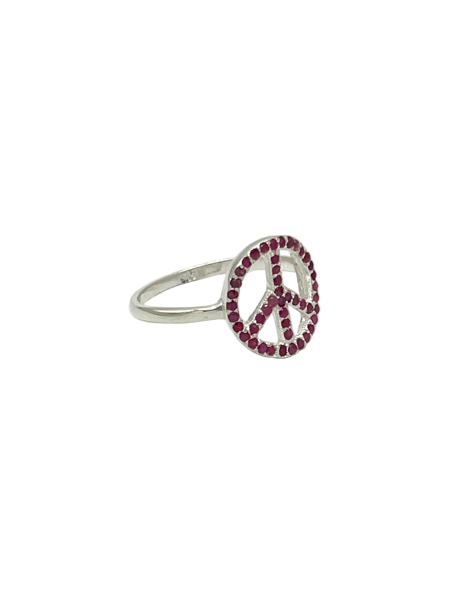 Gemstone Peace Ring