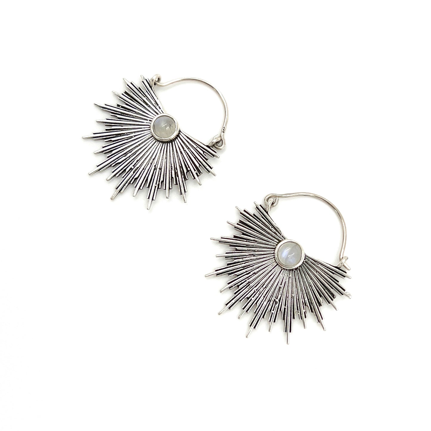 Star Burst Gemstone Earrings