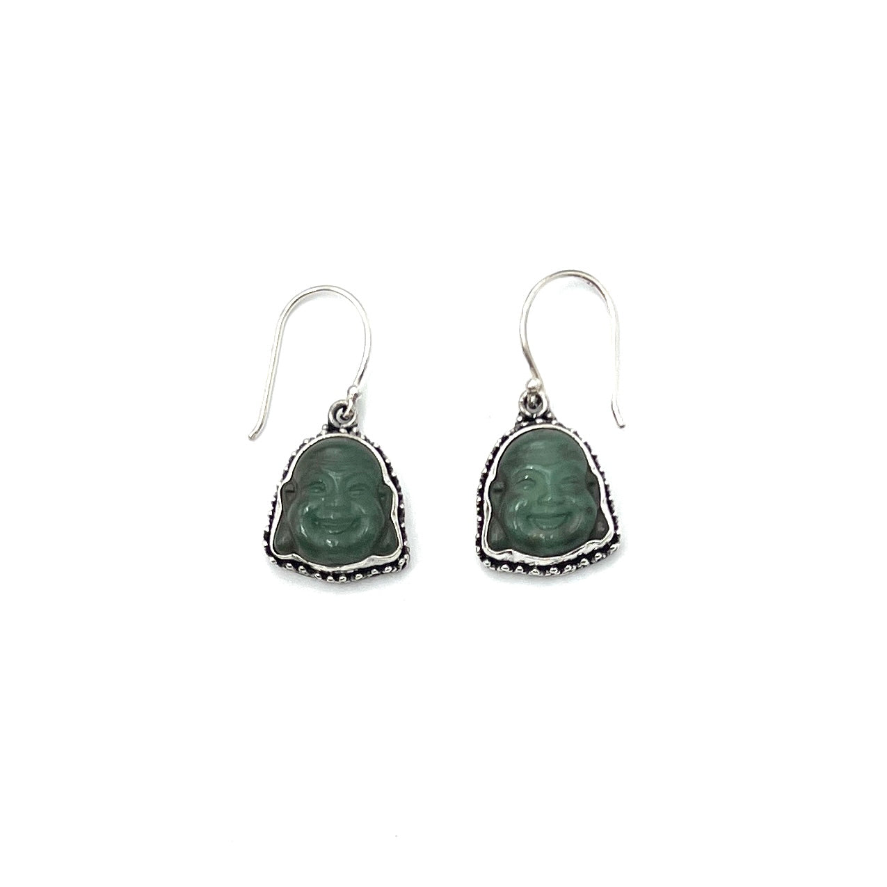 Small Happy Buddha Earrings