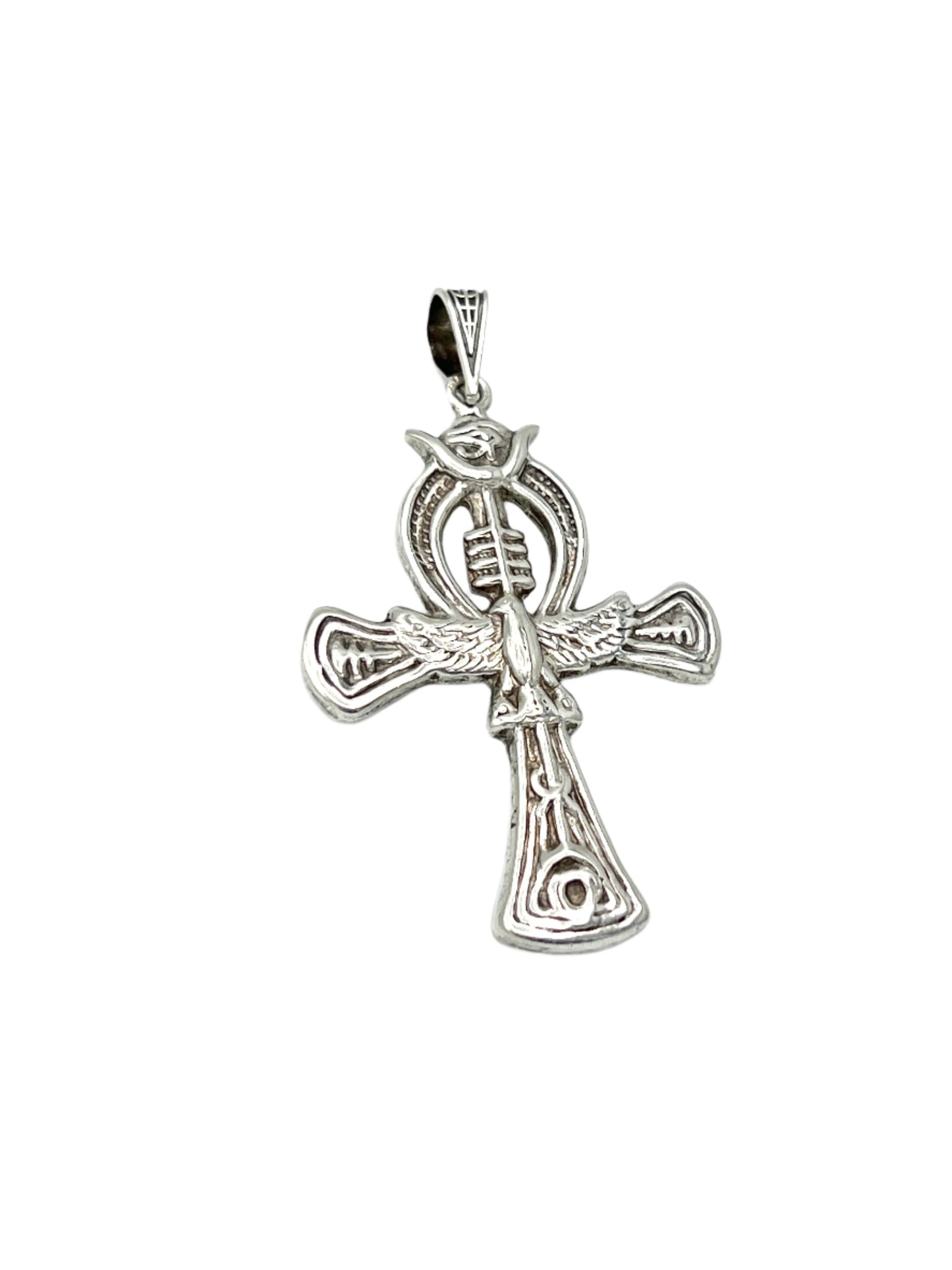 Silver Eye of Horus Ankh Pendants