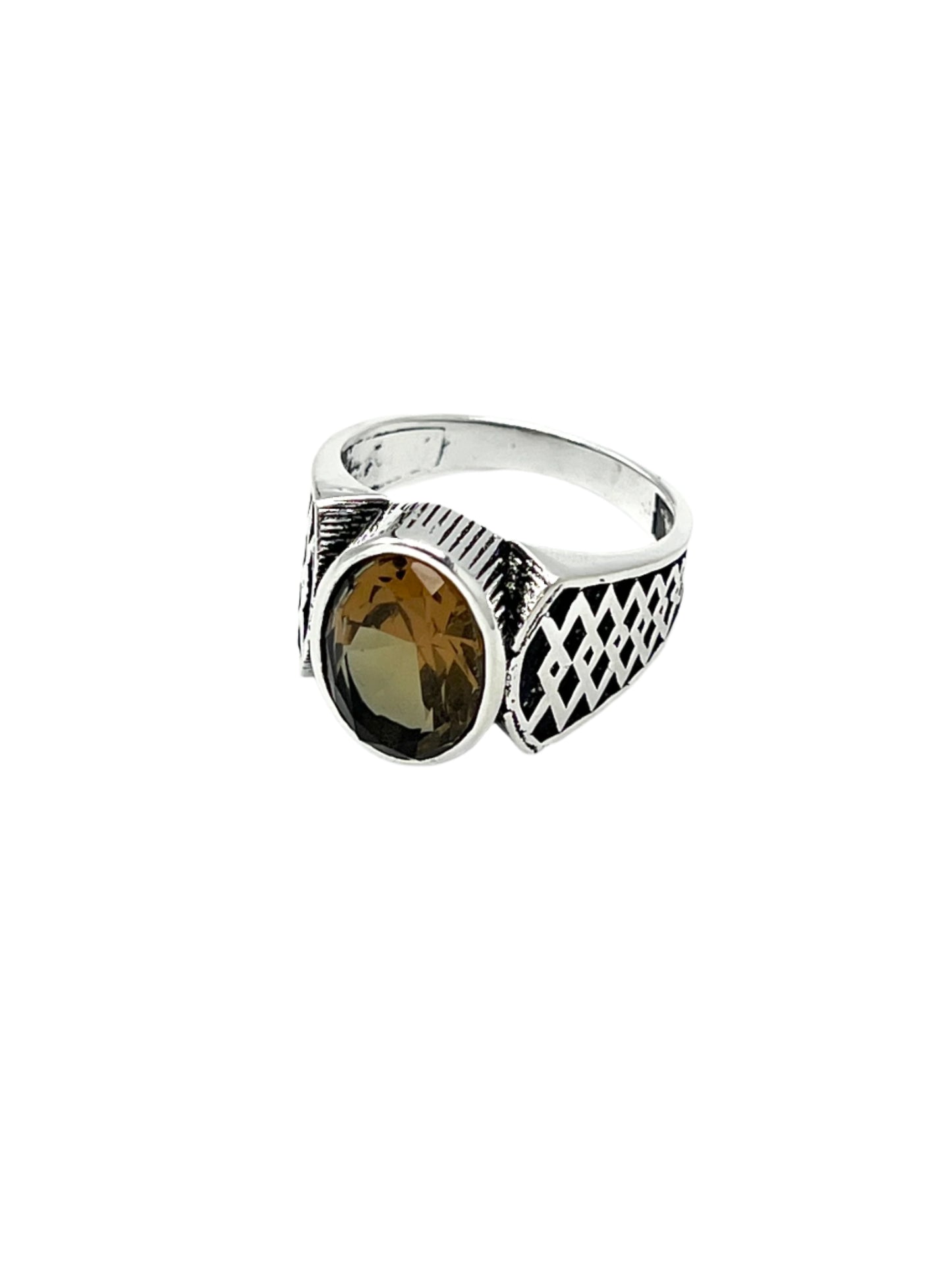 Silver Zultanite Celtic Ring