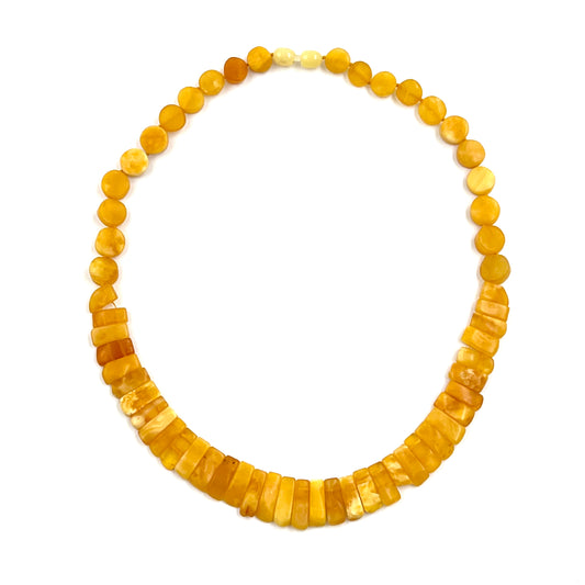 Butterscotch Amber Rectangle Necklace