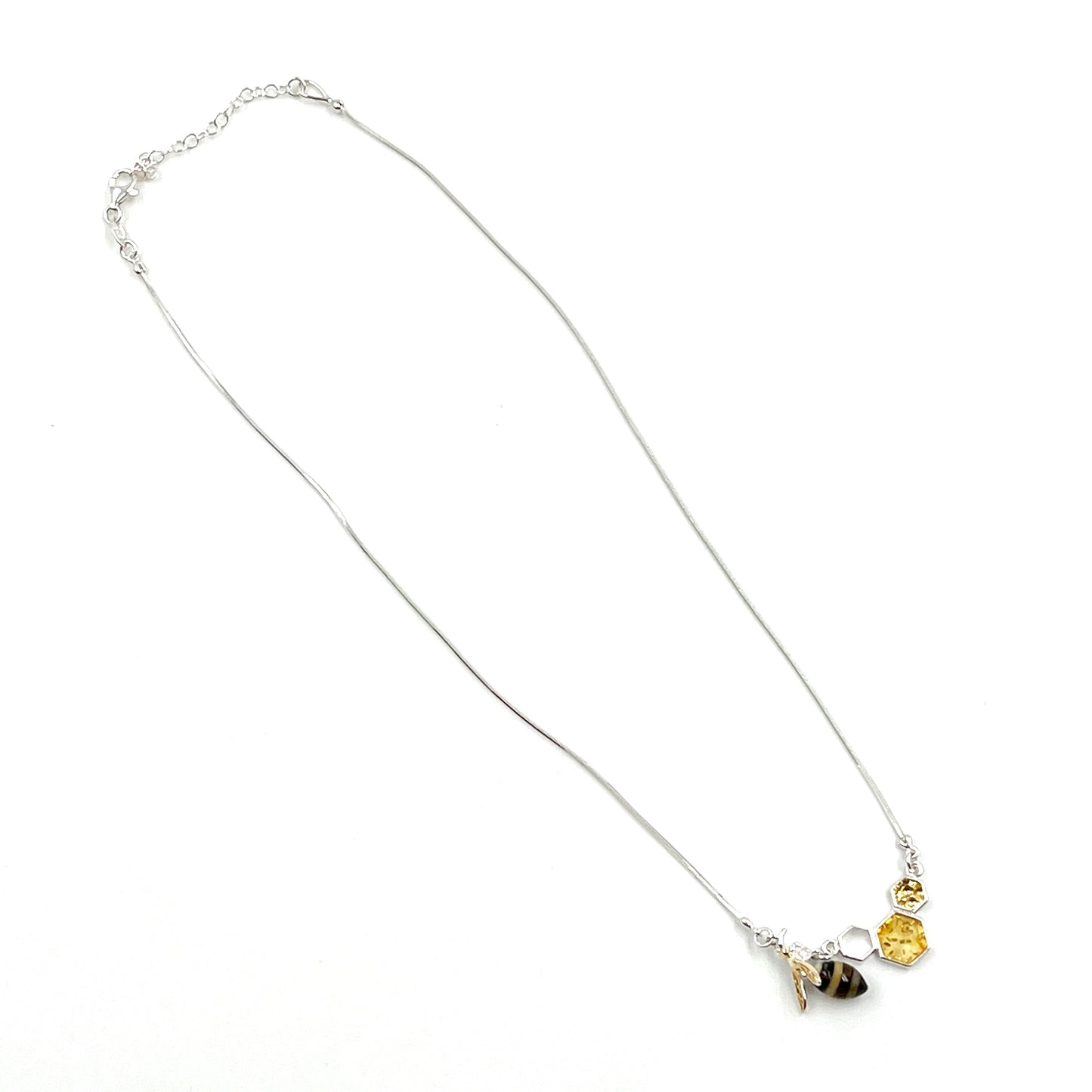 Amber Bee Necklace