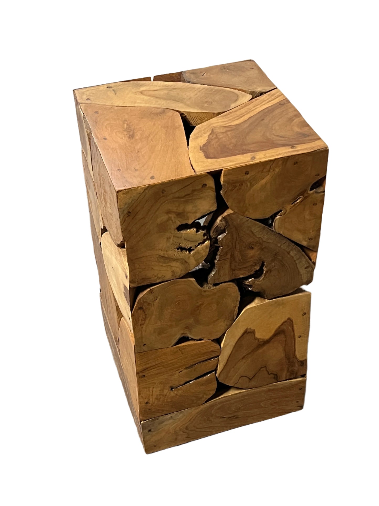 Teak Raw Accent Table