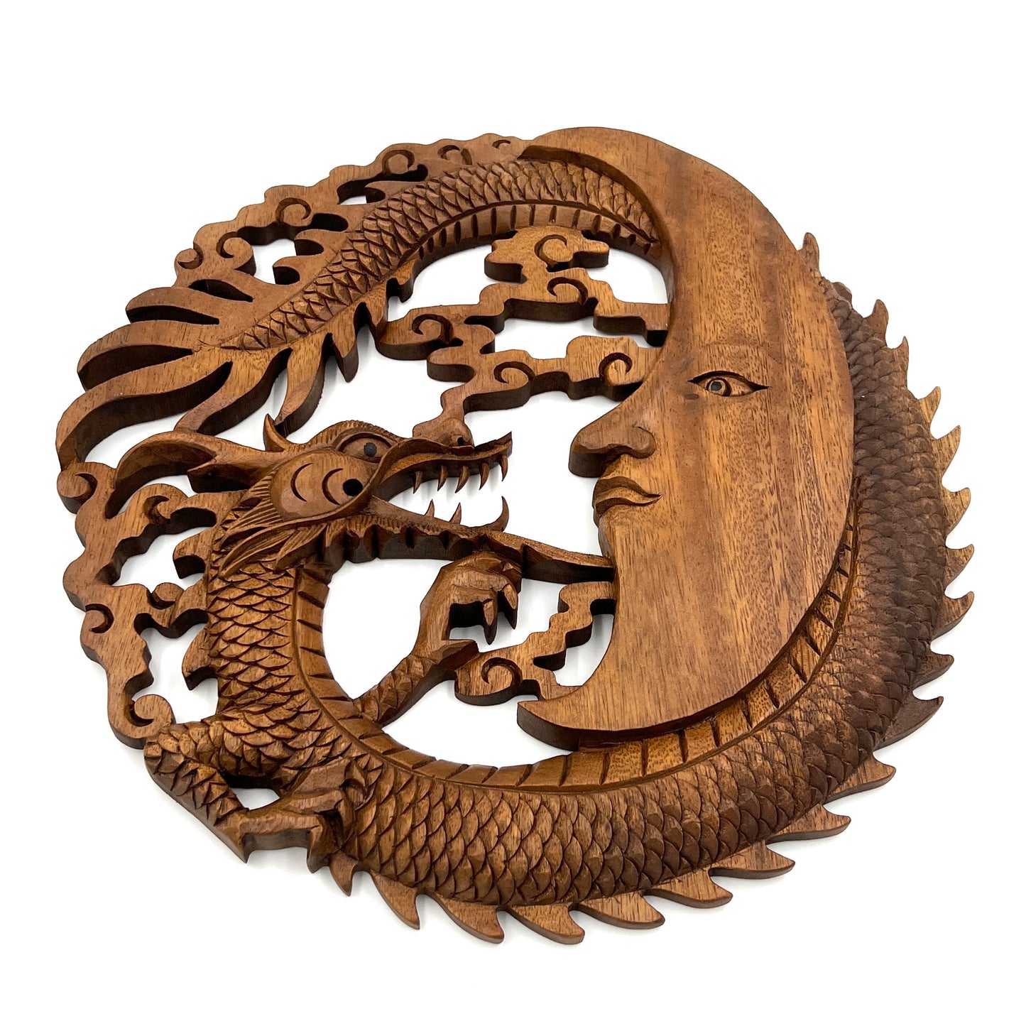 Dragon Moon Panel Carving