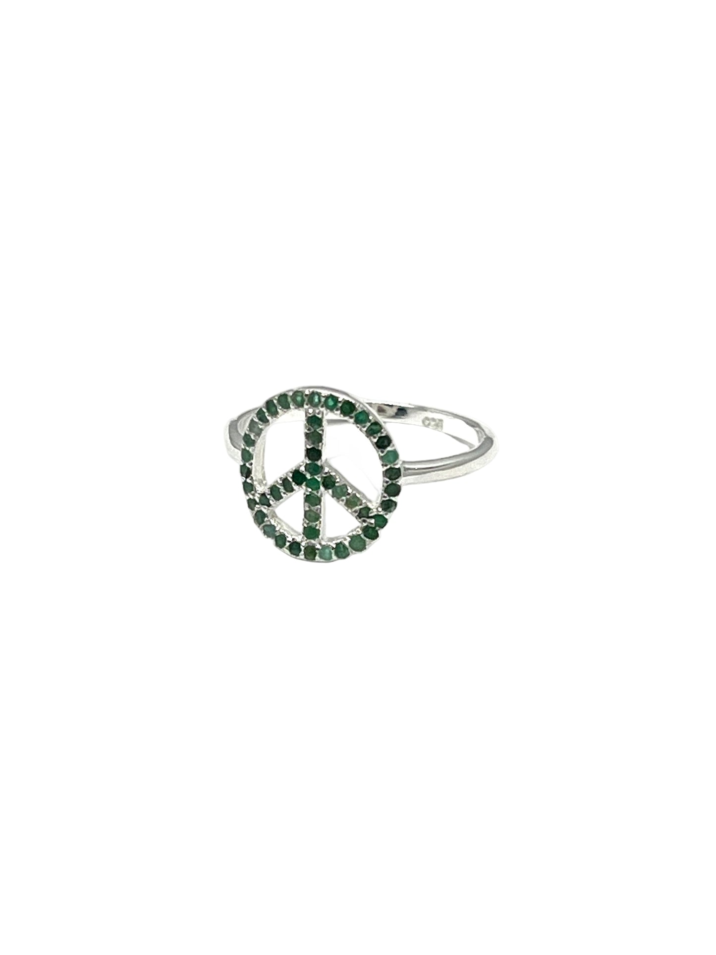 Gemstone Peace Ring