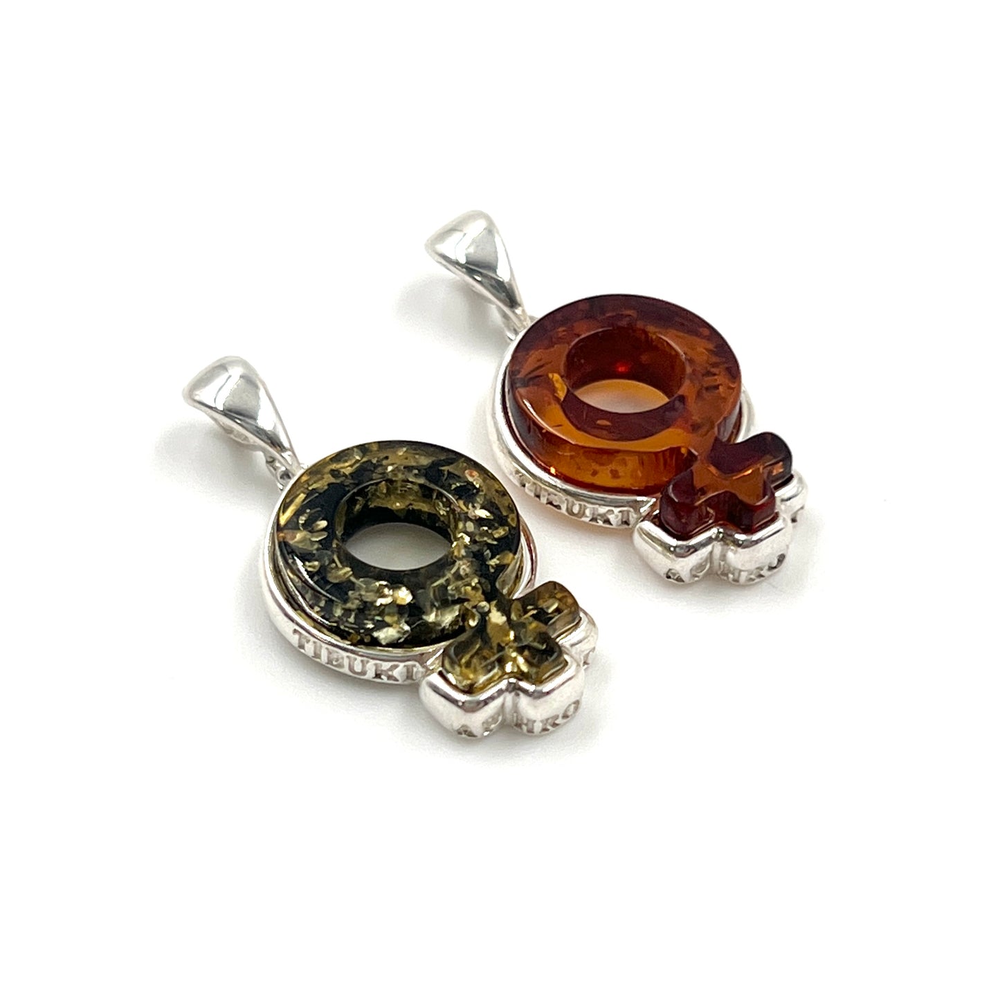 Amber Female Symbol Pendants