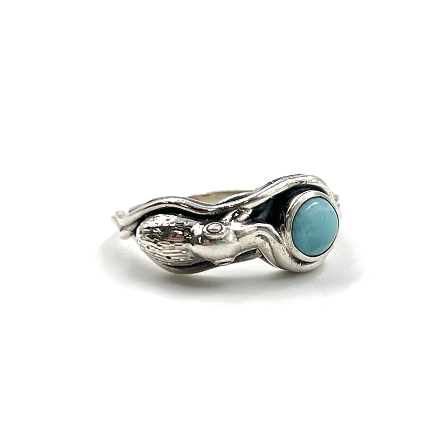 Larimar Octopus Ring