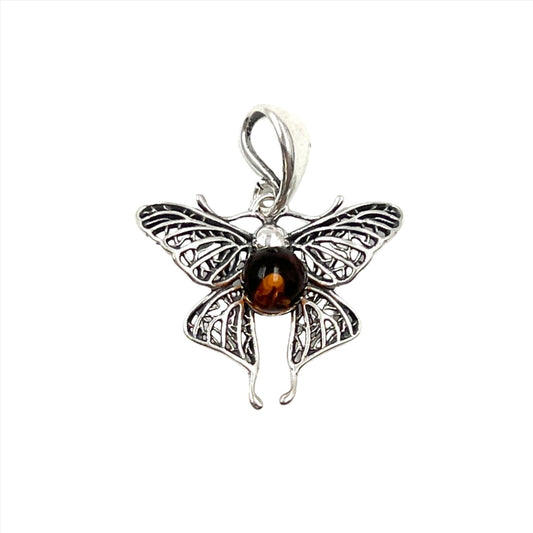 Amber Insect Pendants