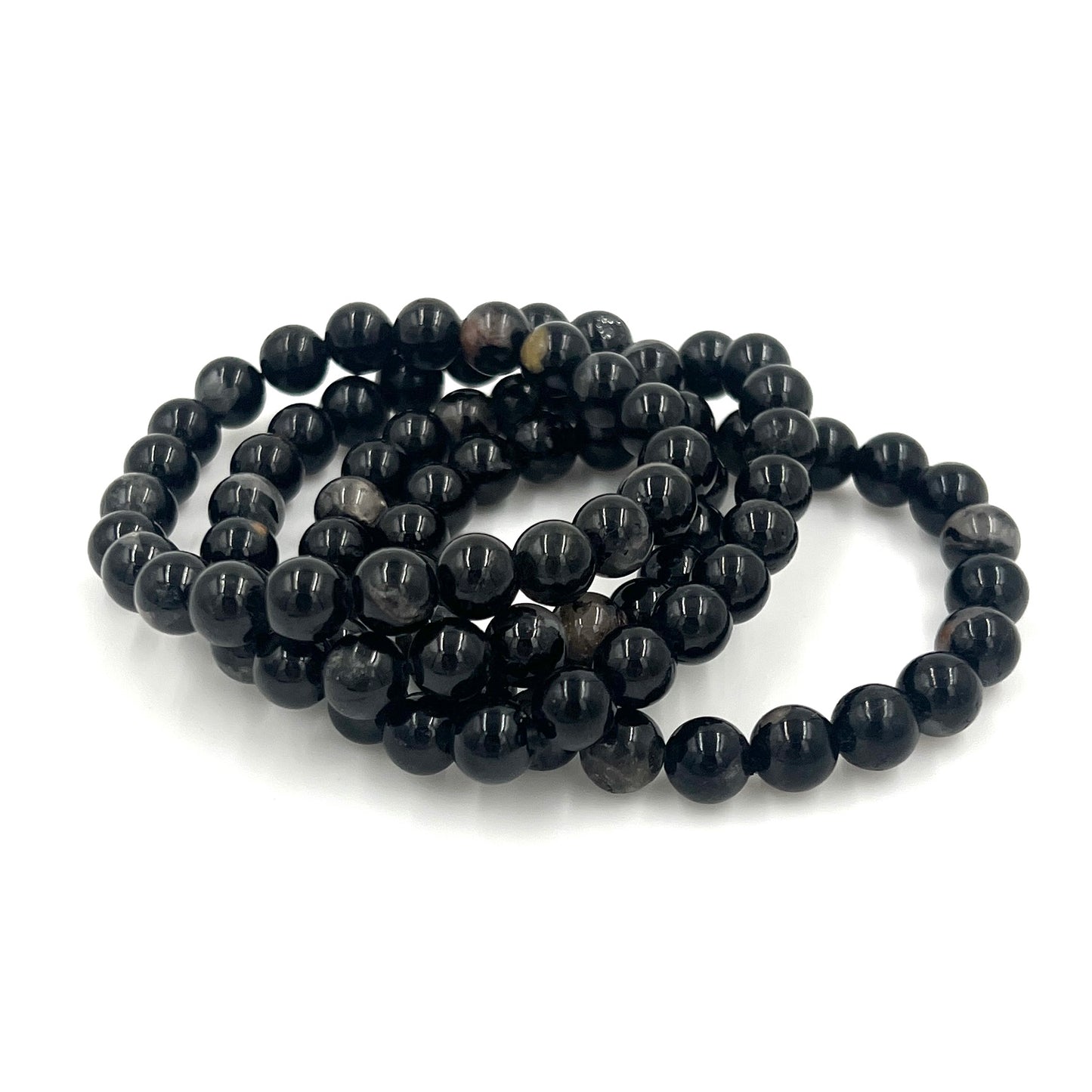 Black Tourmaline Stretchy Bracelet