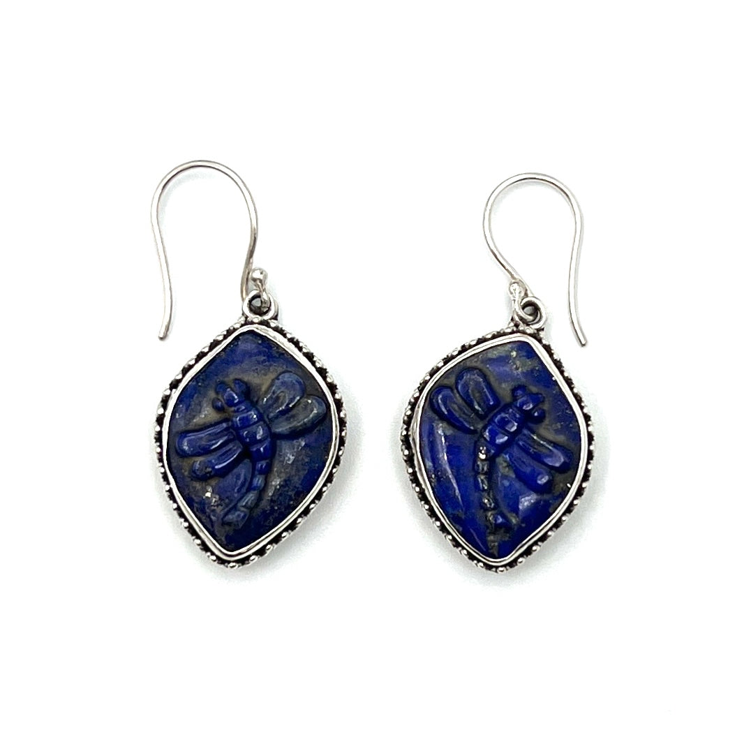 Dragonfly Gemstone Earrings