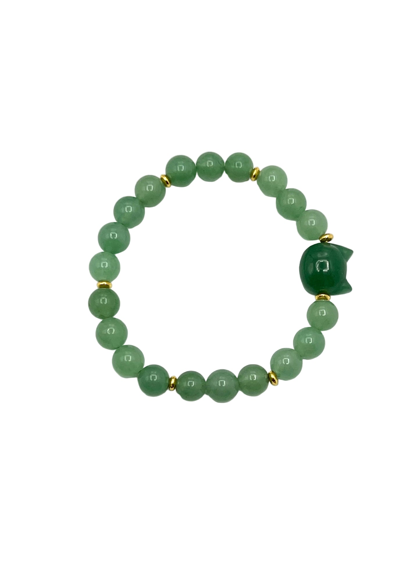 Gemstone Cat Stretchy Bracelets