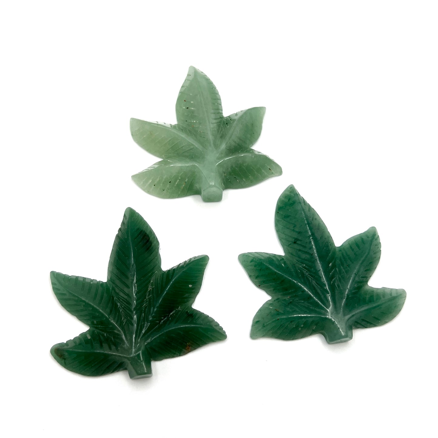 Green Aventurine Leaf