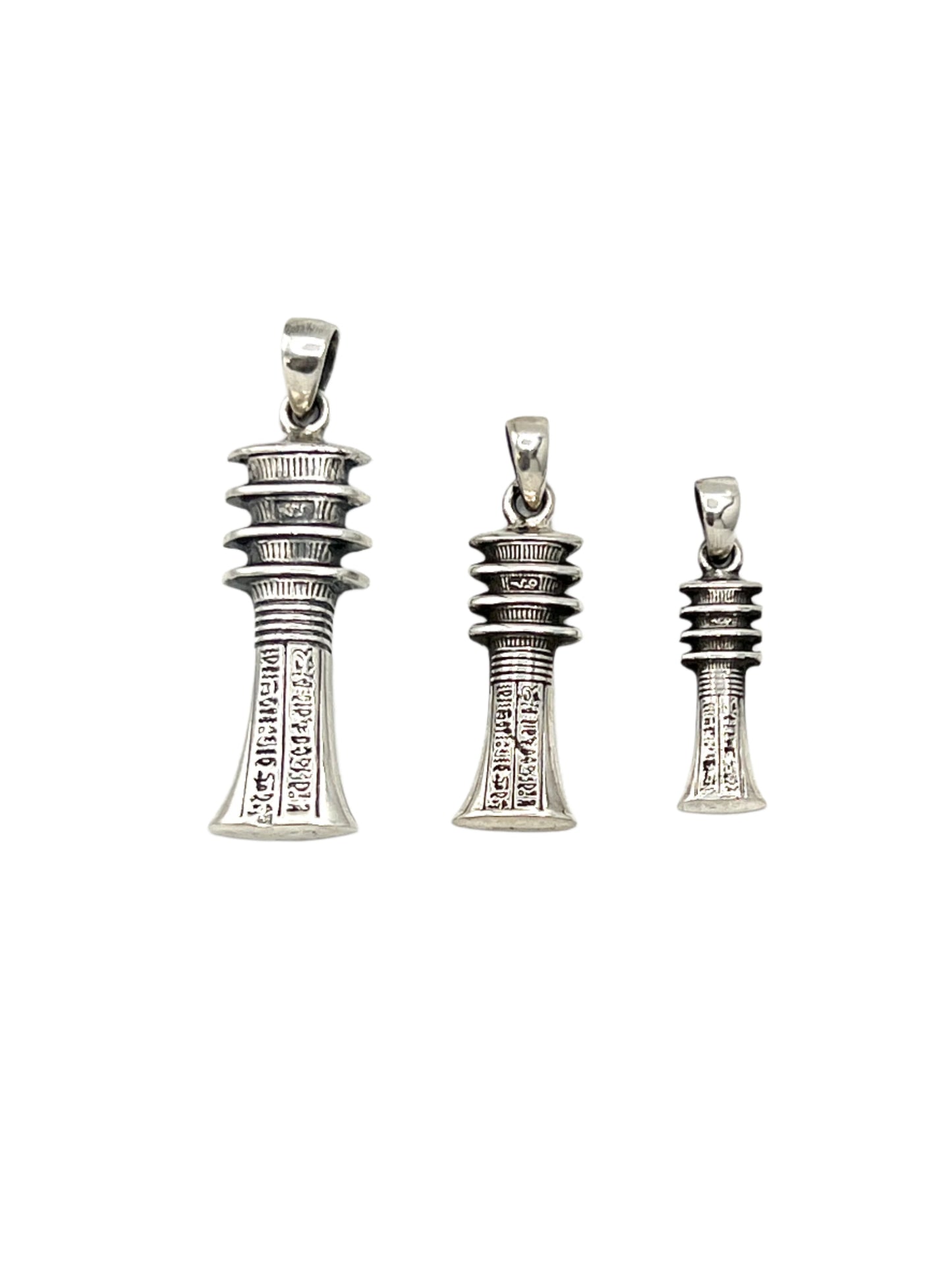 Silver Djed Pendants