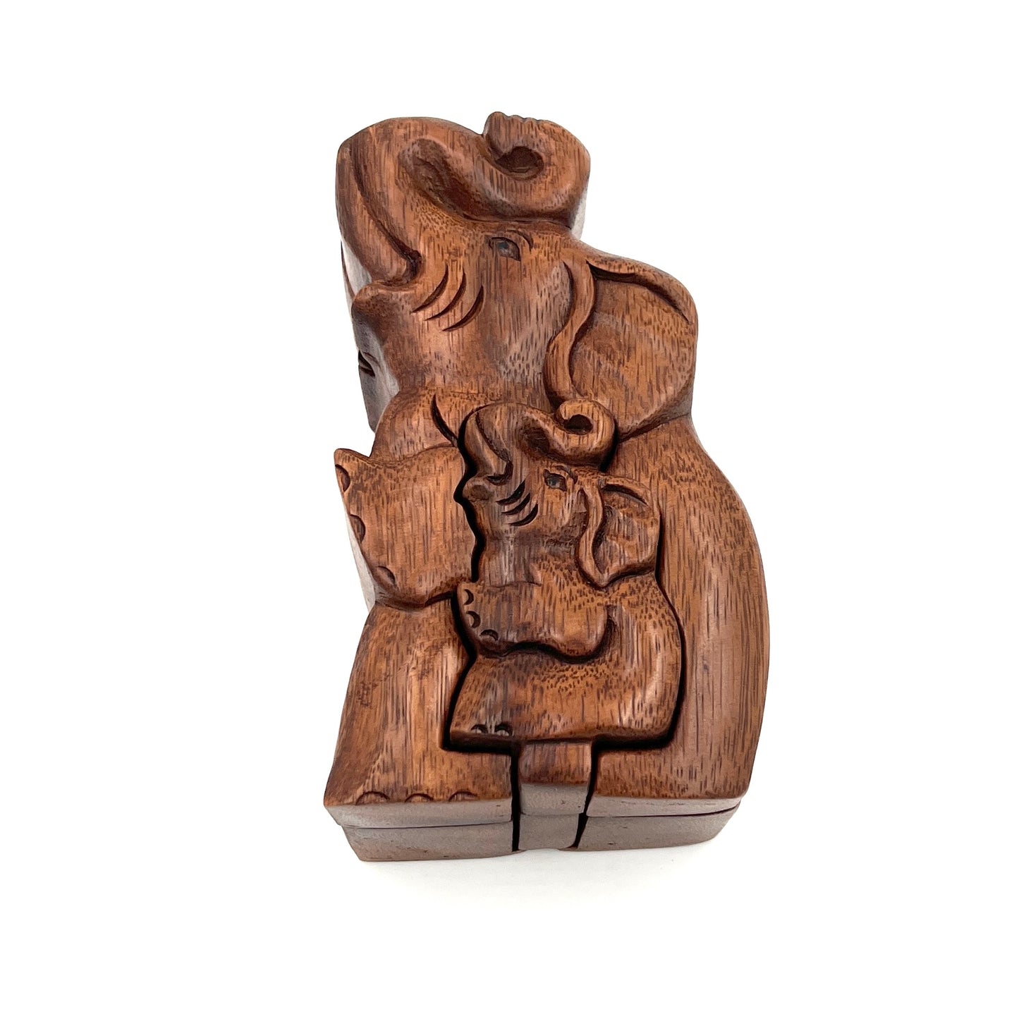 Elephant and Baby Puzzle Boxes