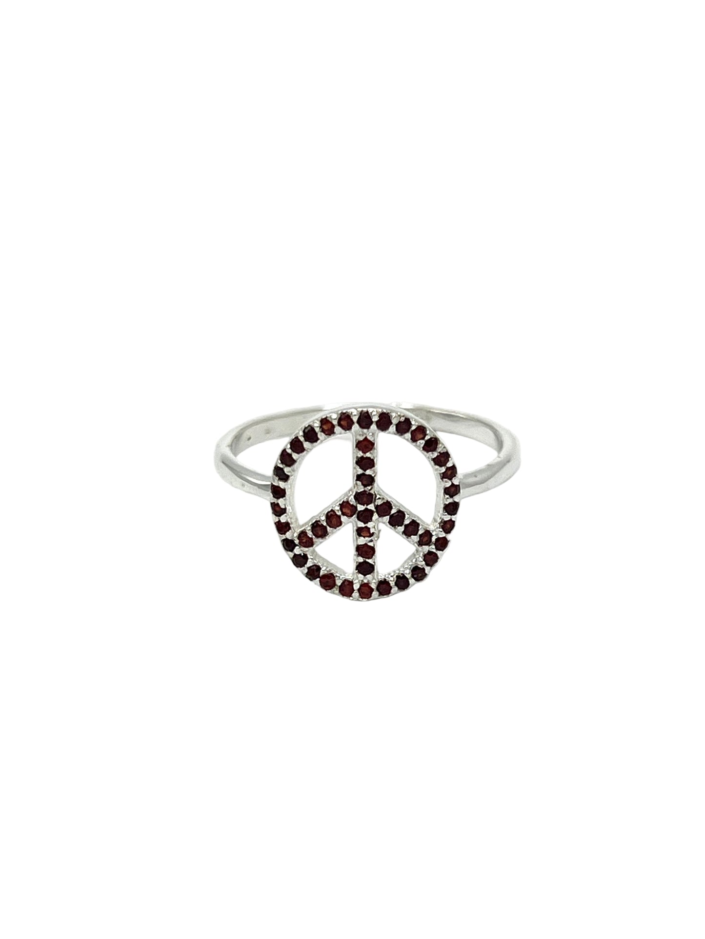 Gemstone Peace Ring