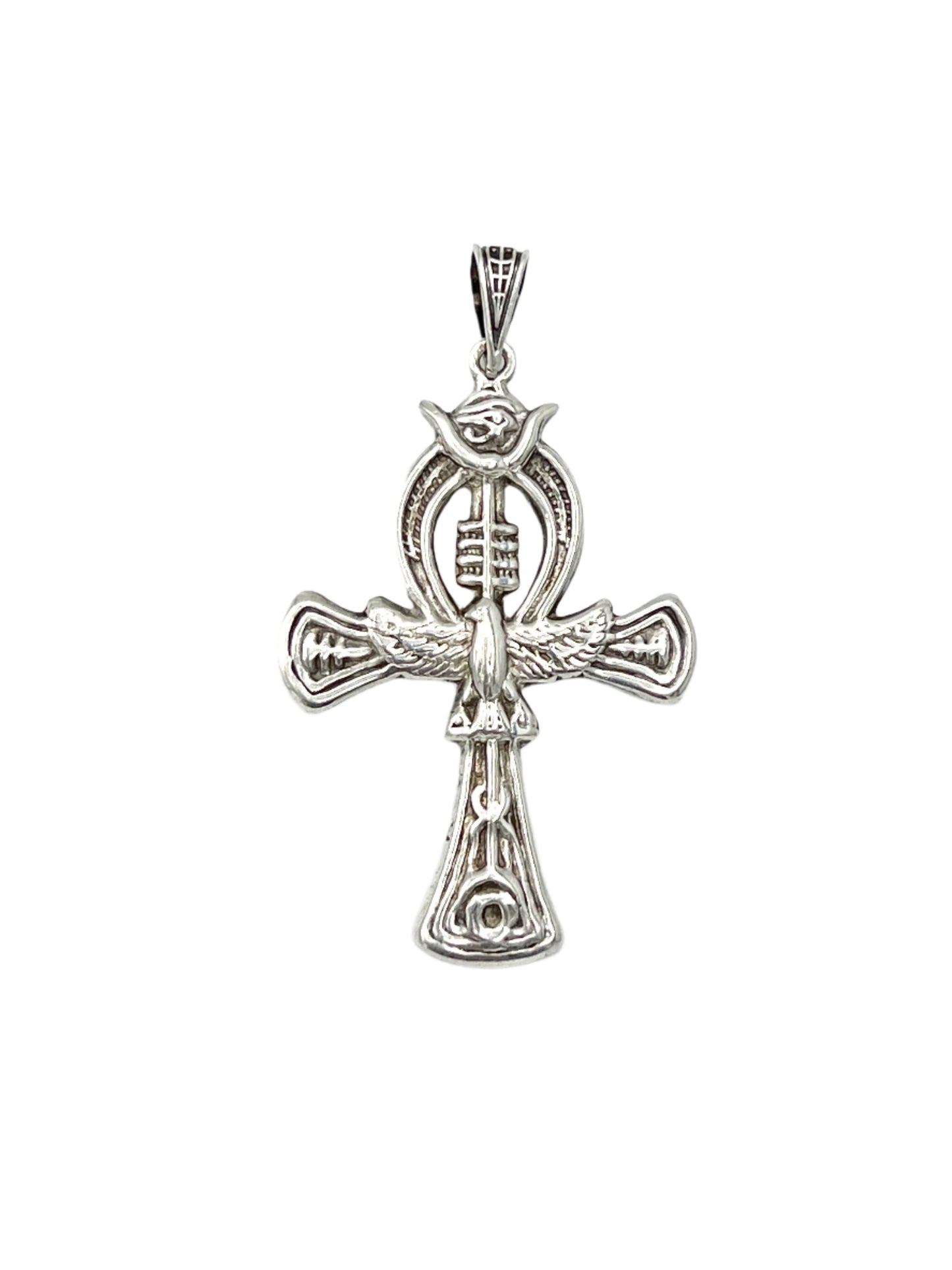 Silver Eye of Horus Ankh Pendants