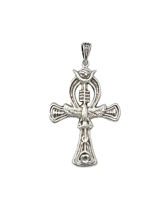 Silver Eye of Horus Ankh Pendants