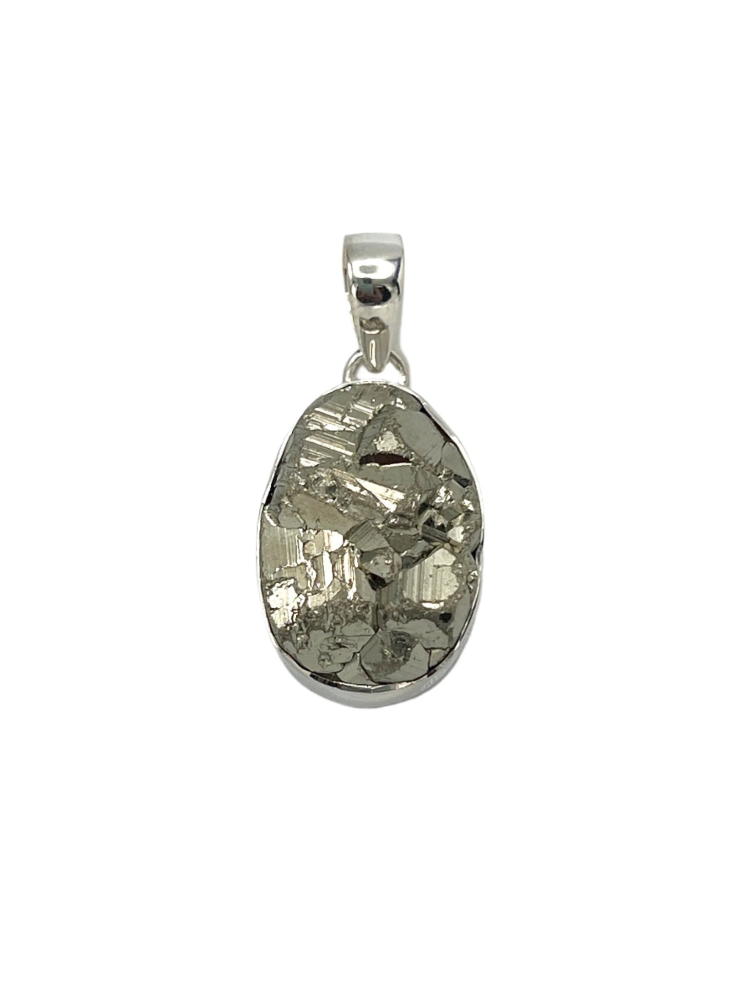 Sterling Silver Pyrite Pendants